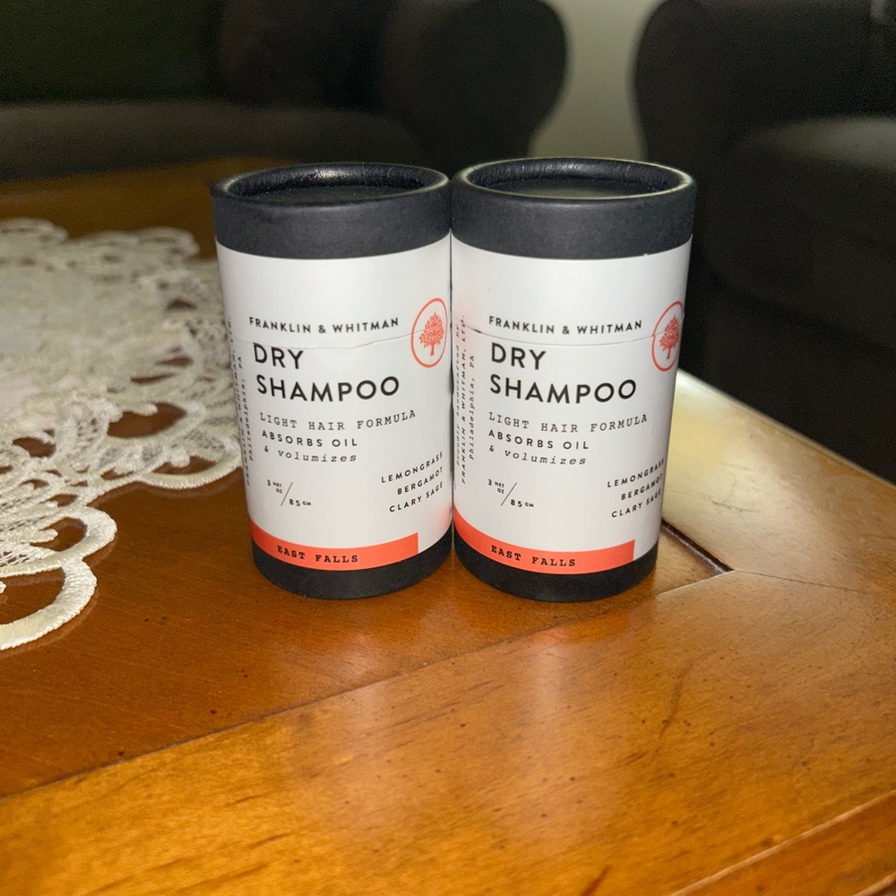 New Sealed Franklin & Whitman Dry Shampoo Lot of 2 - Light Hair Formula